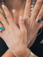 Guest at the from VIP Private Jewellery Event - Glaze Diamonds trying out rings